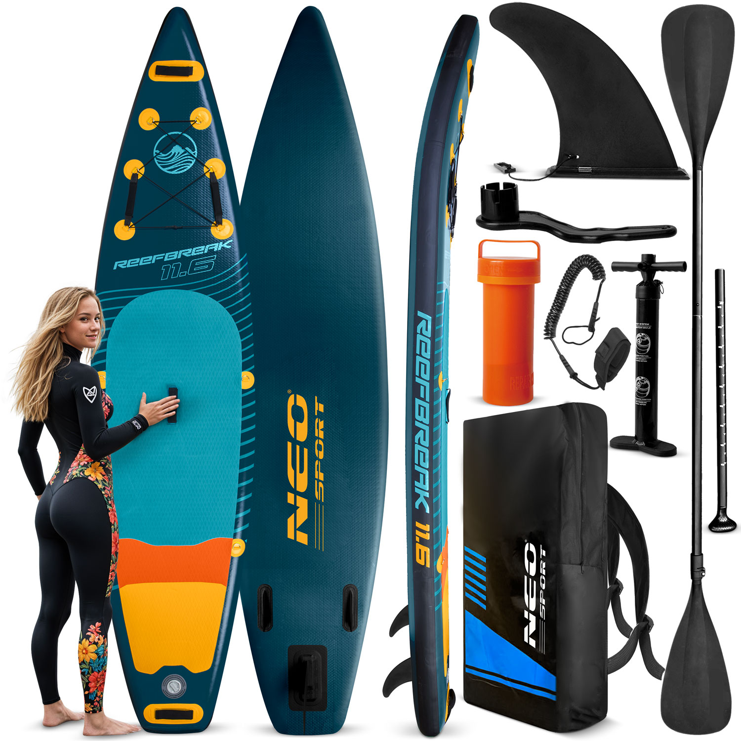 NeoSport Deska Sup Reefbreak 350 x 81 x 15 cm  170101