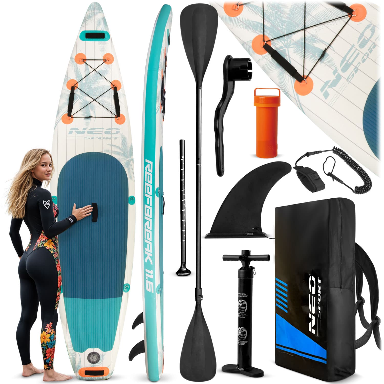 NeoSport Deska Sup Reefbreak 350 x 81 x 15 cm  170105